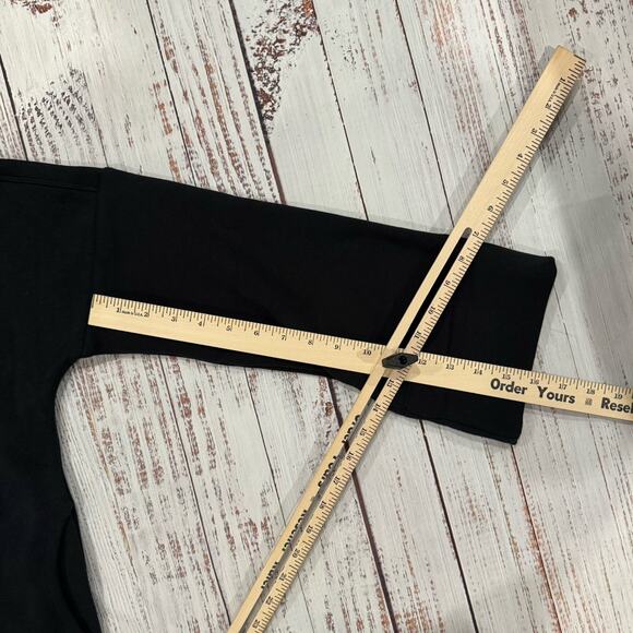 Athleta Cozy Karma Twist Neck Sweatshirt XS Black Fleece - Picture 9 of 10